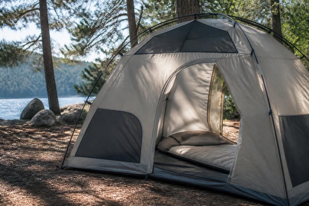 Tent ventilation features