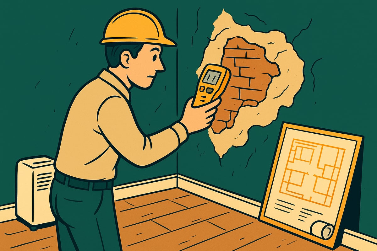 Postopek sanacije vlage: korak za korakom