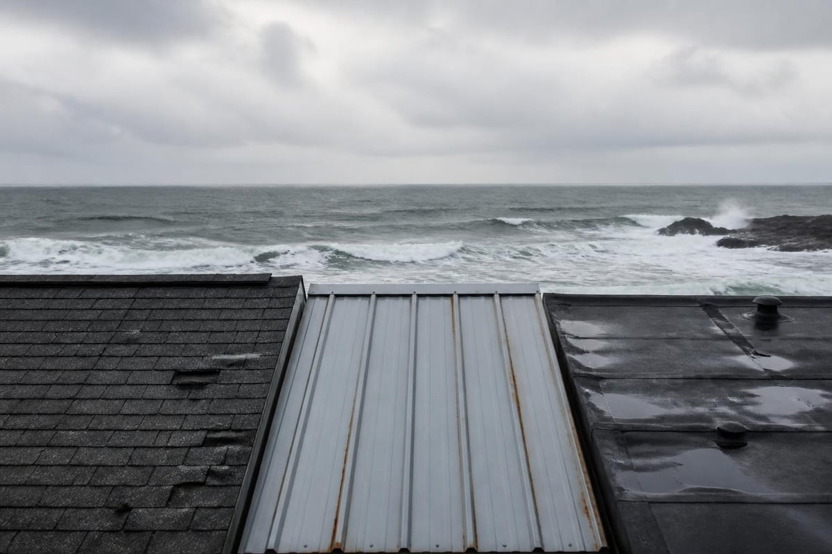 Material comparison for coastal roofing
