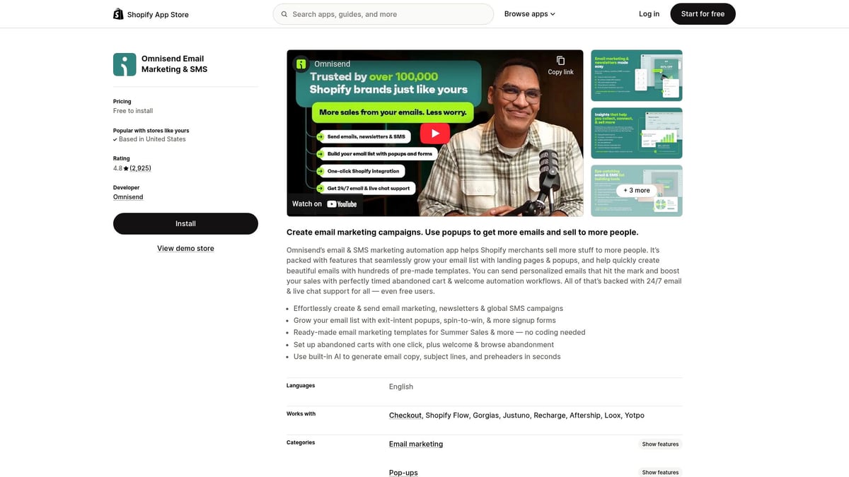 7 Powerful Shopify Email Marketing Tools for 2026 Success - Omnisend Email Marketing & SMS