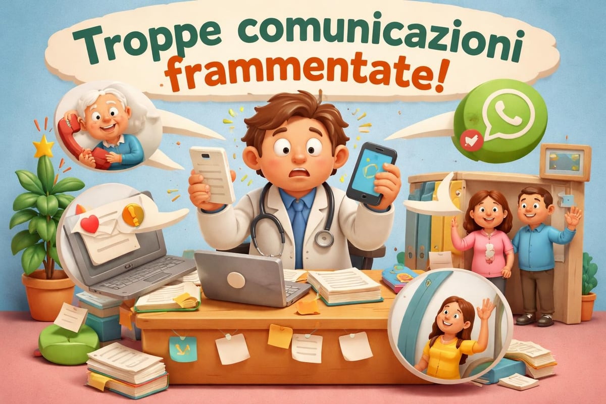 Flusso caotico comunicazioni medico