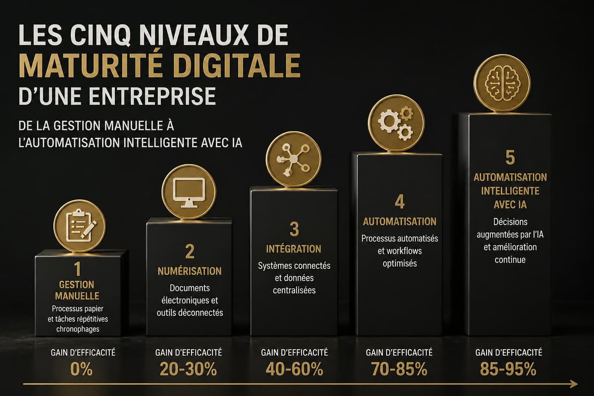 Progression de la maturité digitale