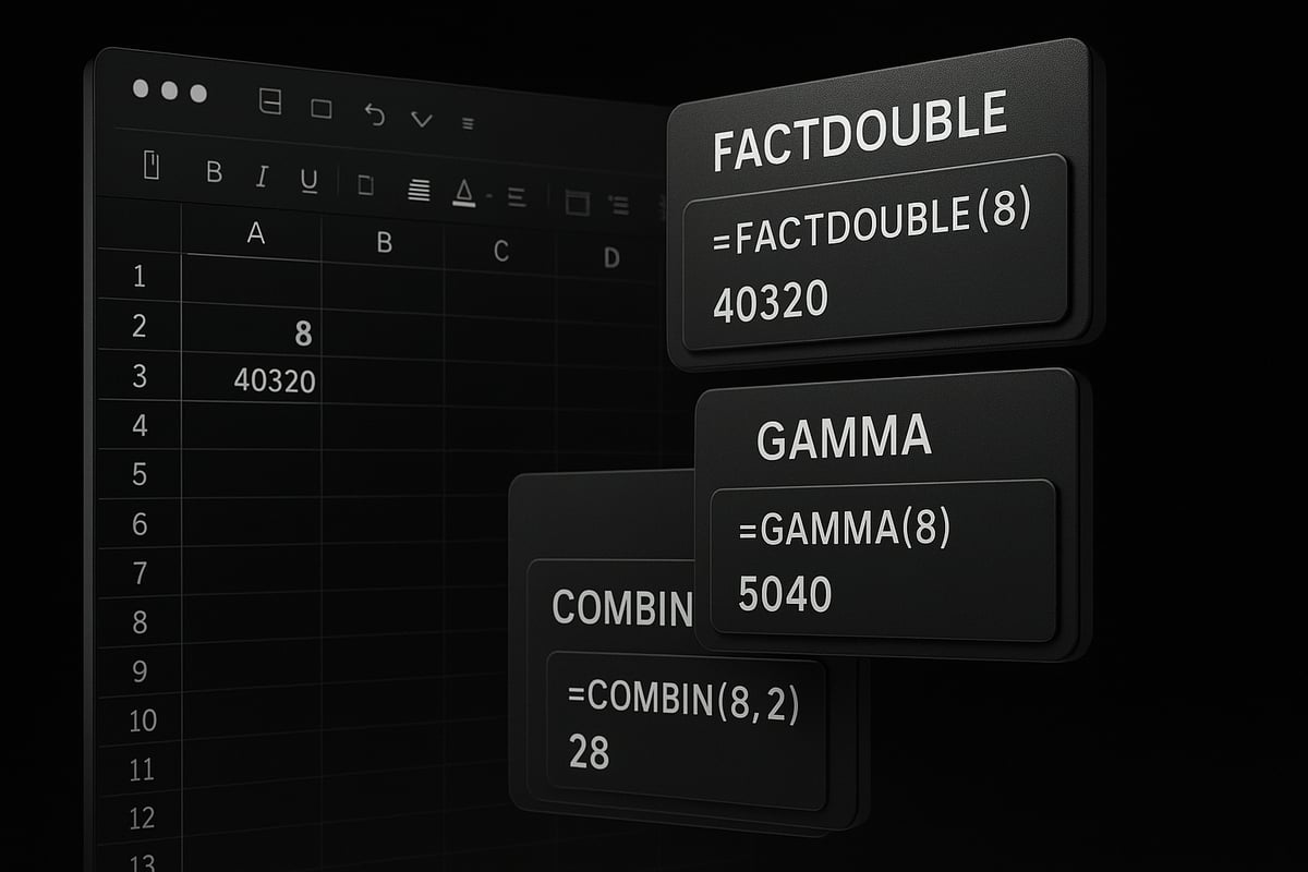 Mastering Advanced Factorial Functions in Excel