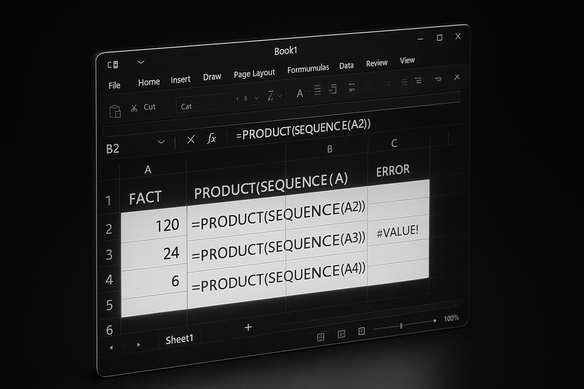 Step-by-Step: Calculating Factorials in Excel