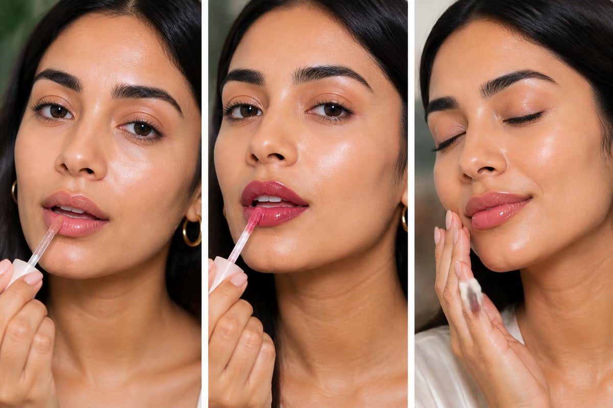 Lip oil application techniques
