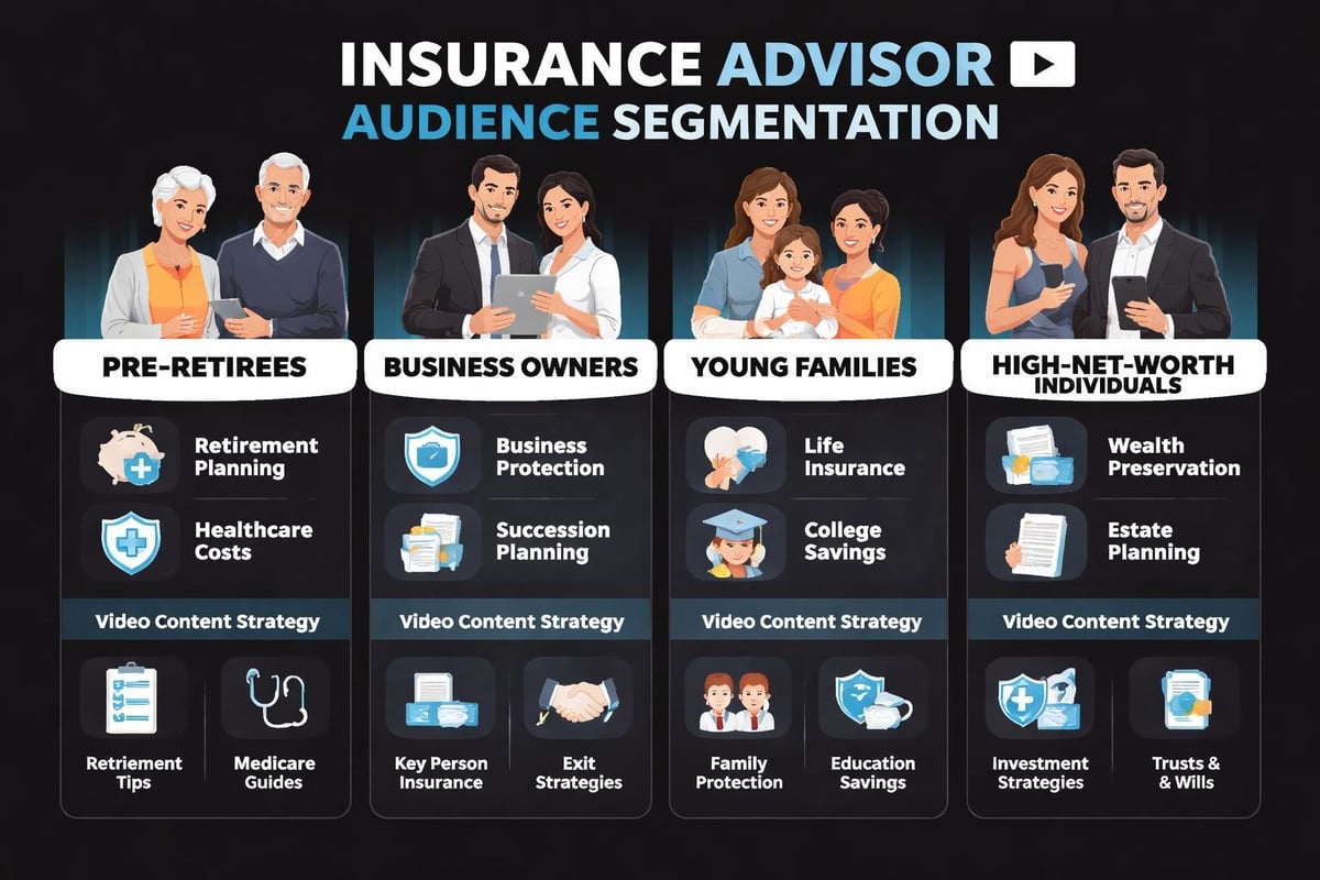 Audience segmentation for insurance video content