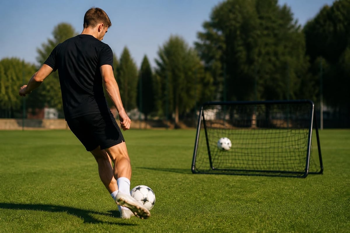 Soccer training drill progression