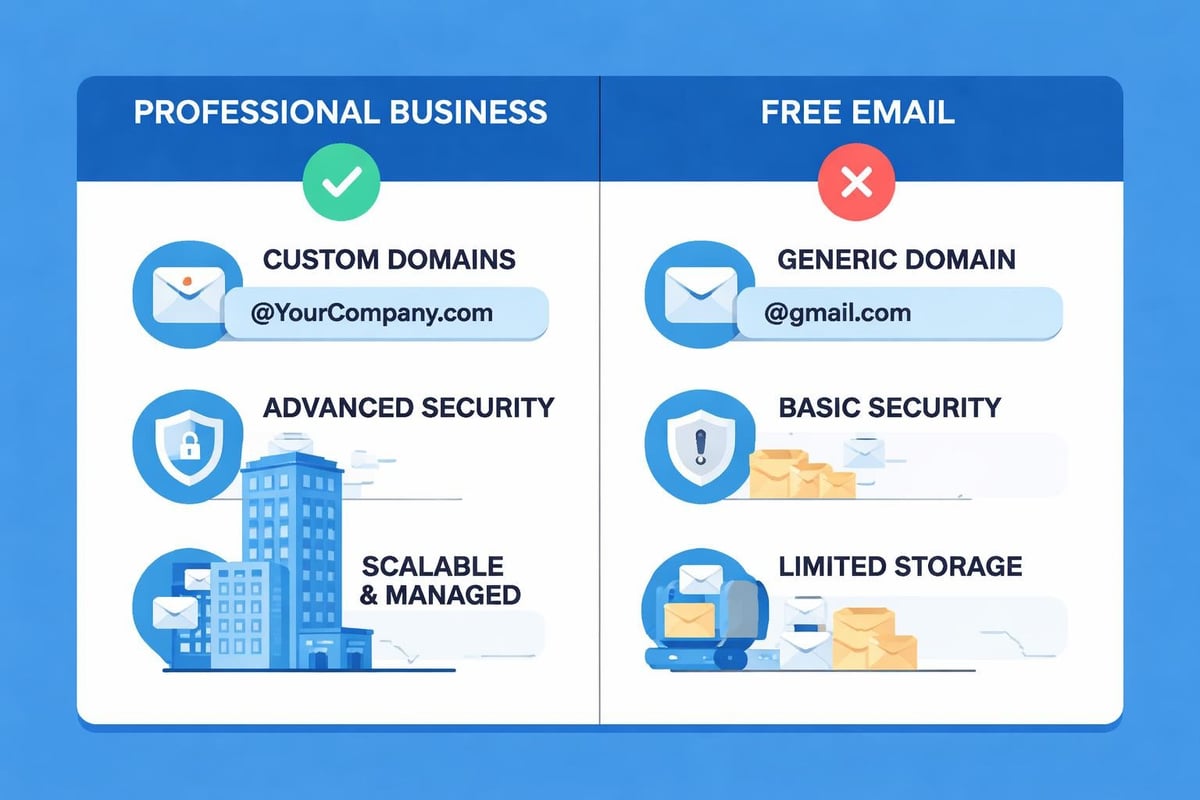 Email provider comparison