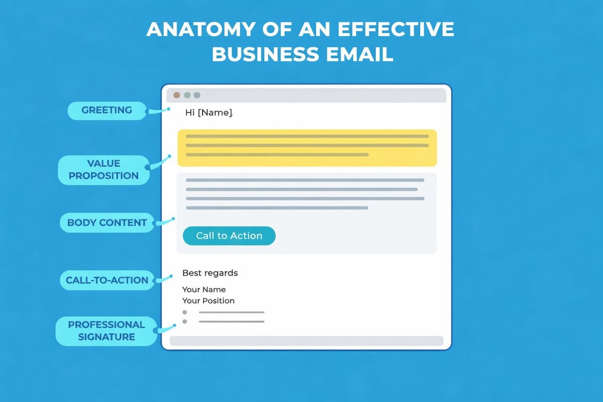 Professional email structure