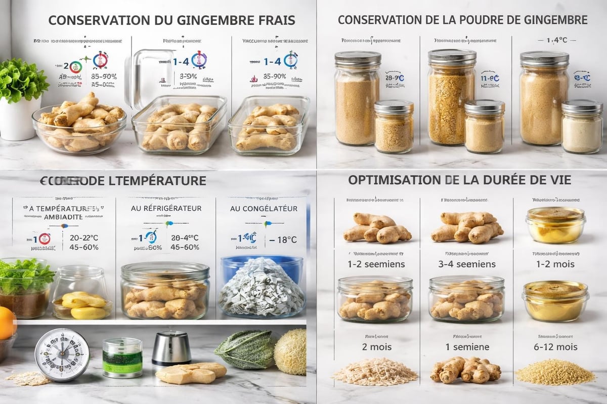 Conservation du gingembre