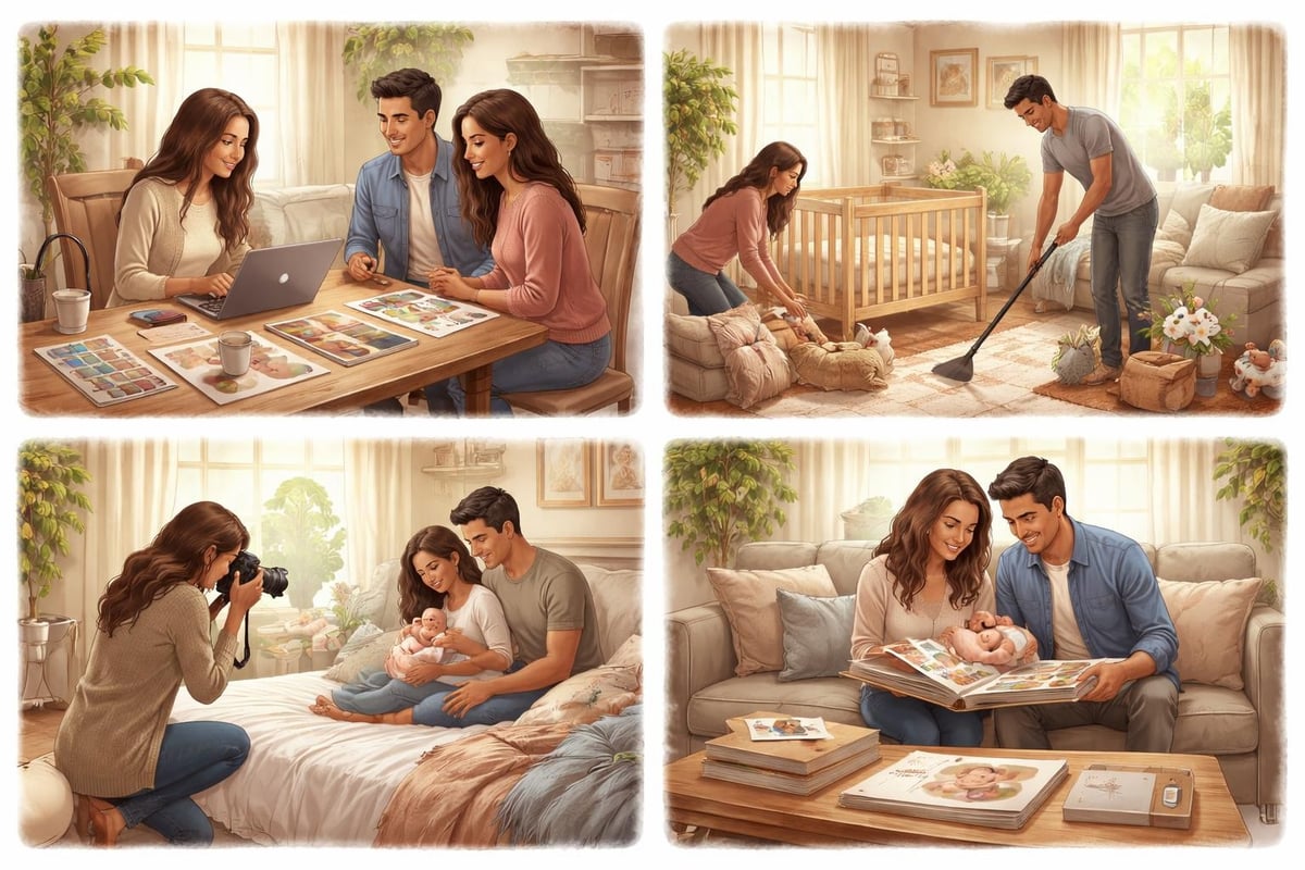 Lifestyle newborn photography workflow