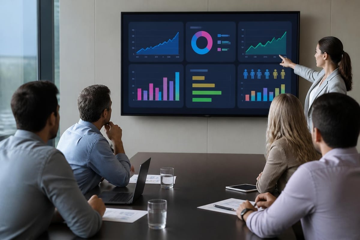 Digital signage analytics dashboard