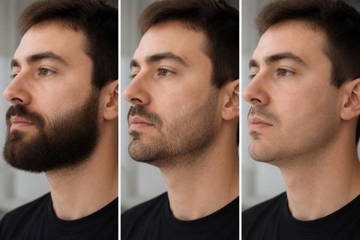 Beard growth cycle phases