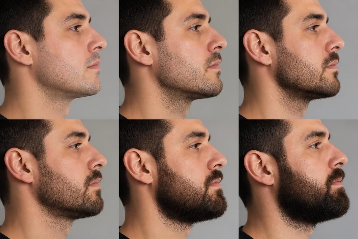 Beard growth timeline