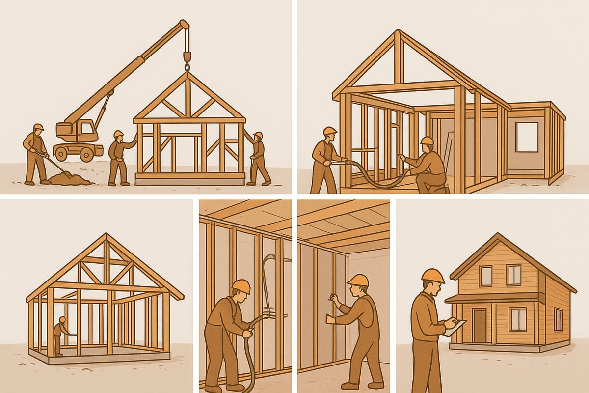 Timber Build Construction Process: Chronological Steps