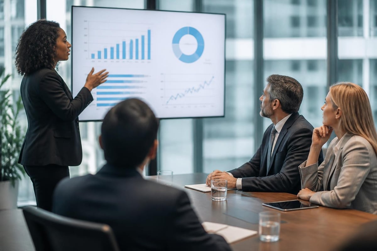Sales training metrics dashboard