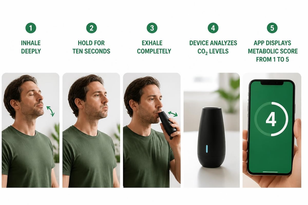 Lumen breath test process