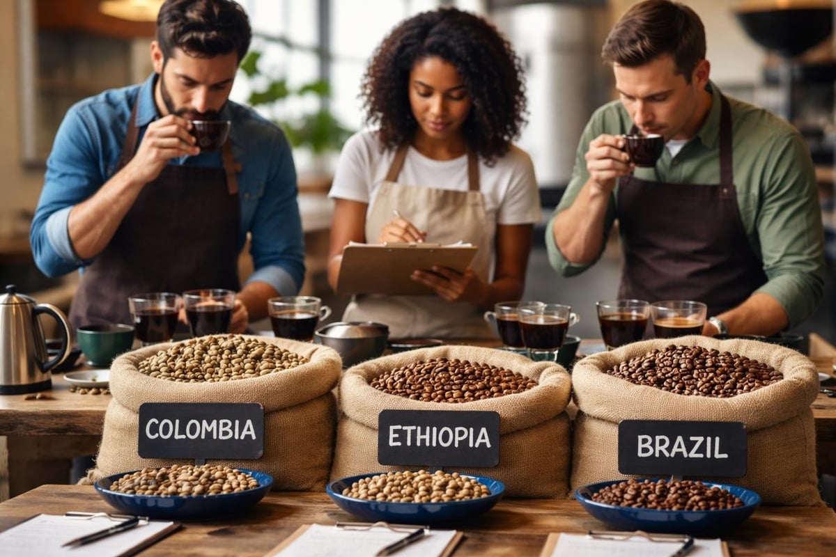 Coffee blending process