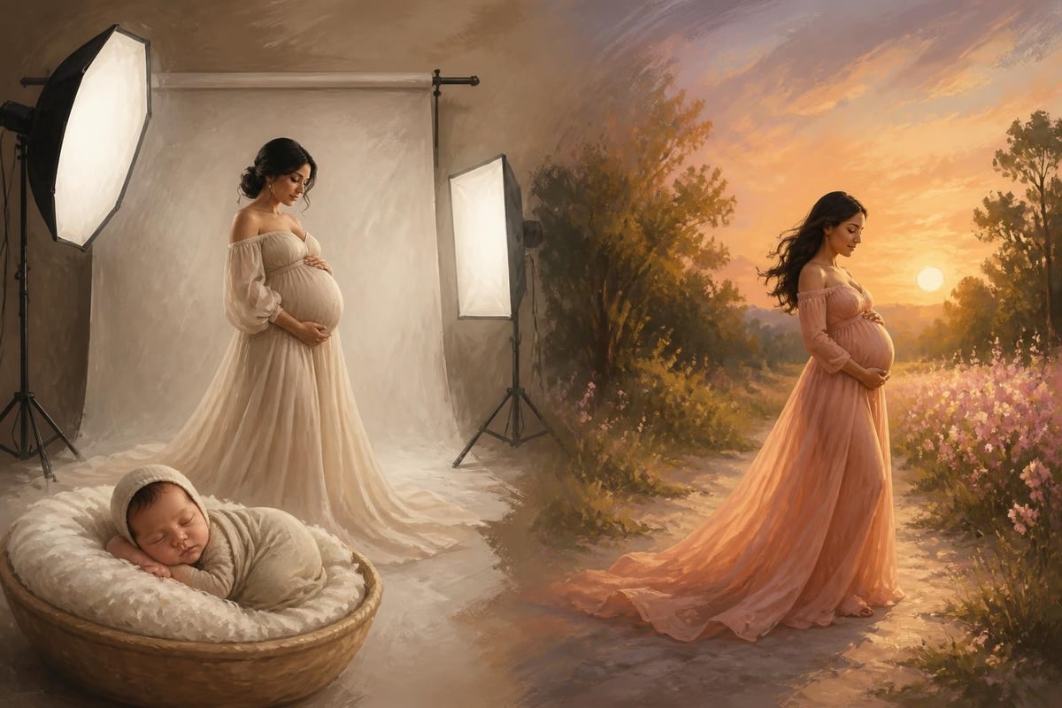 Studio versus outdoor photography