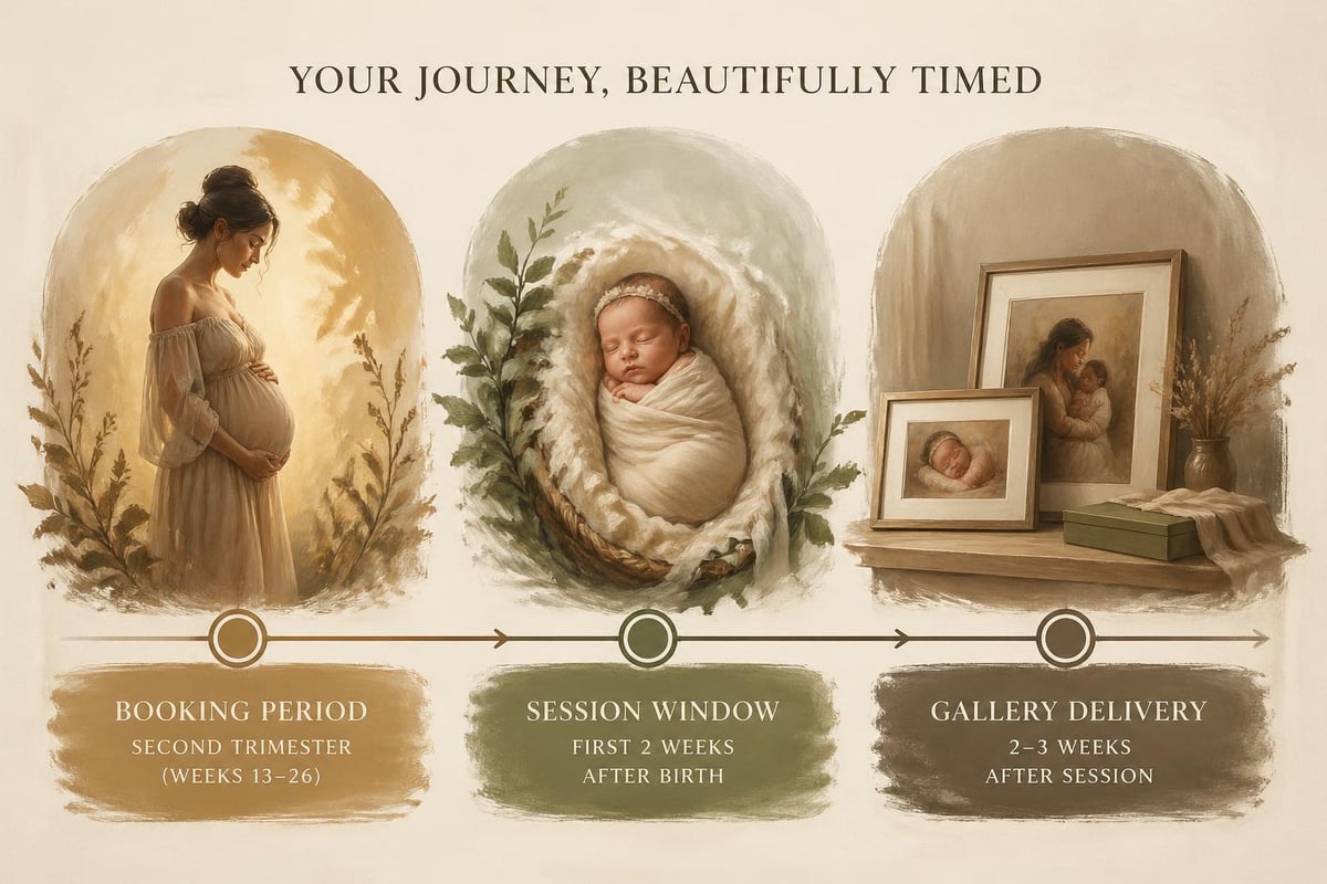 Newborn photography timeline planning