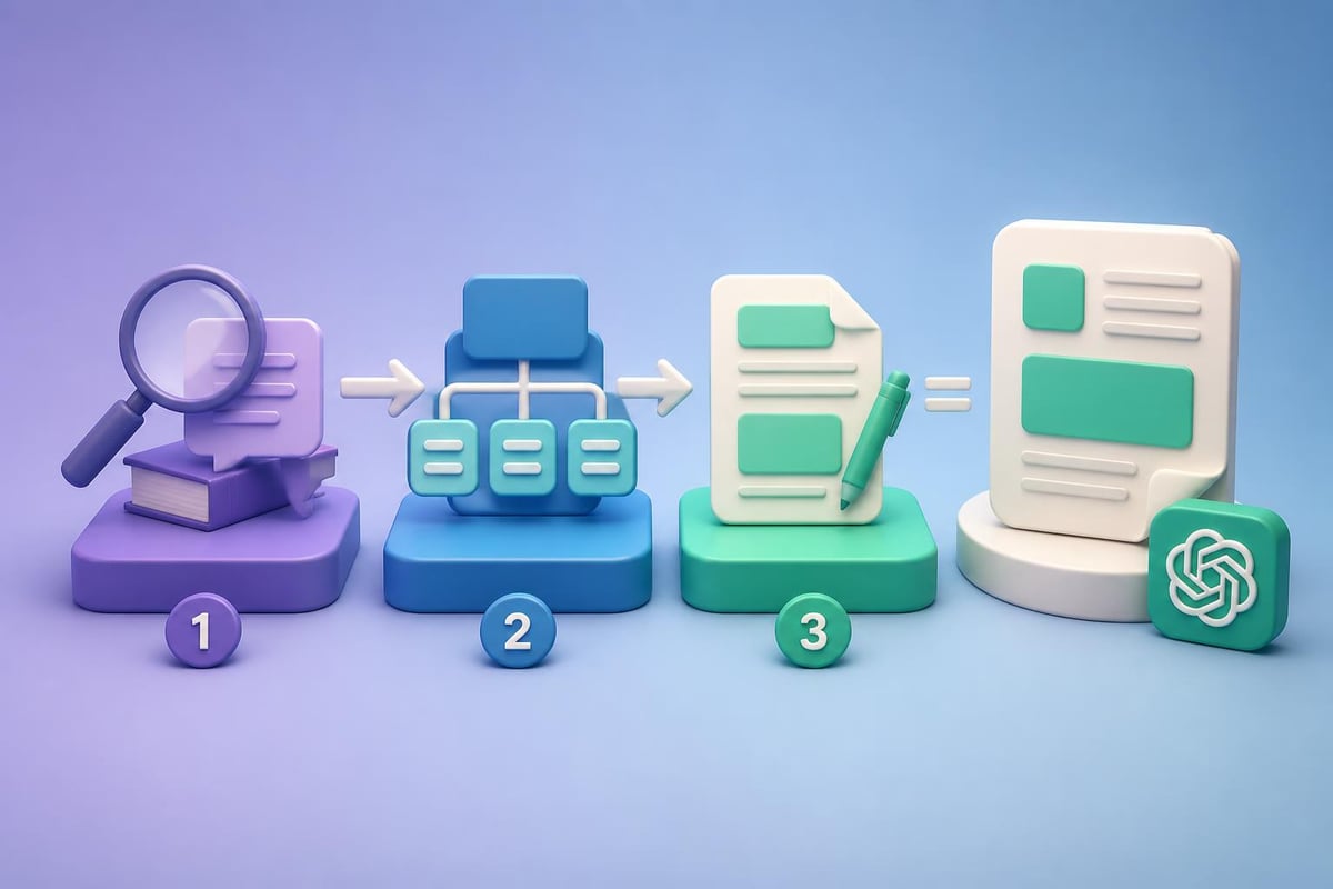 Content creation workflow stages