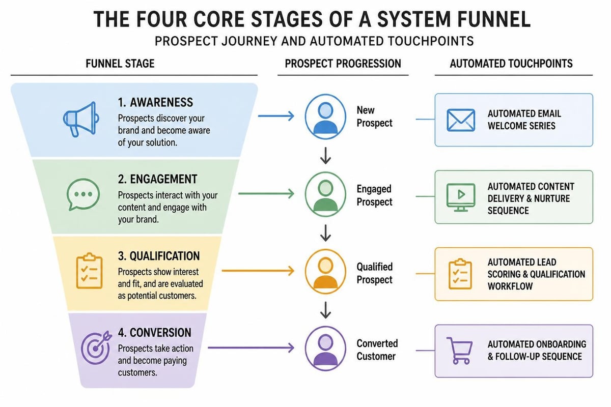 System funnel stages