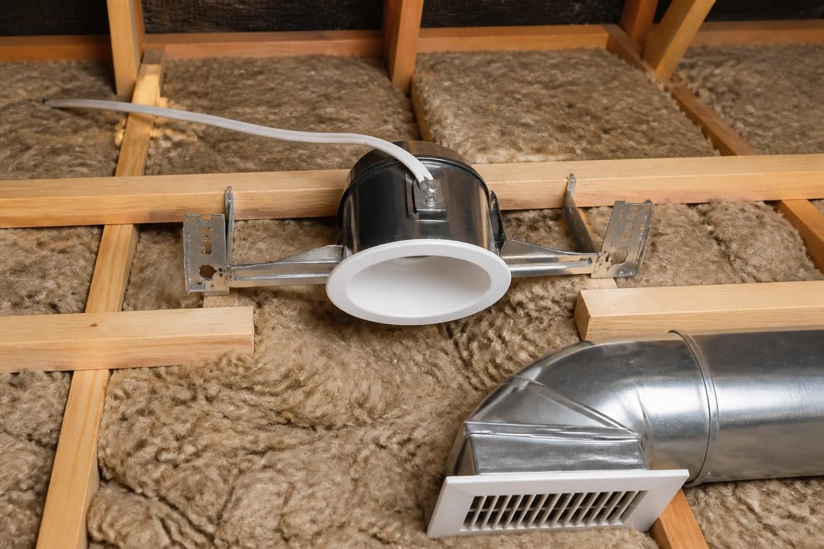 Safe insulation blanket installation