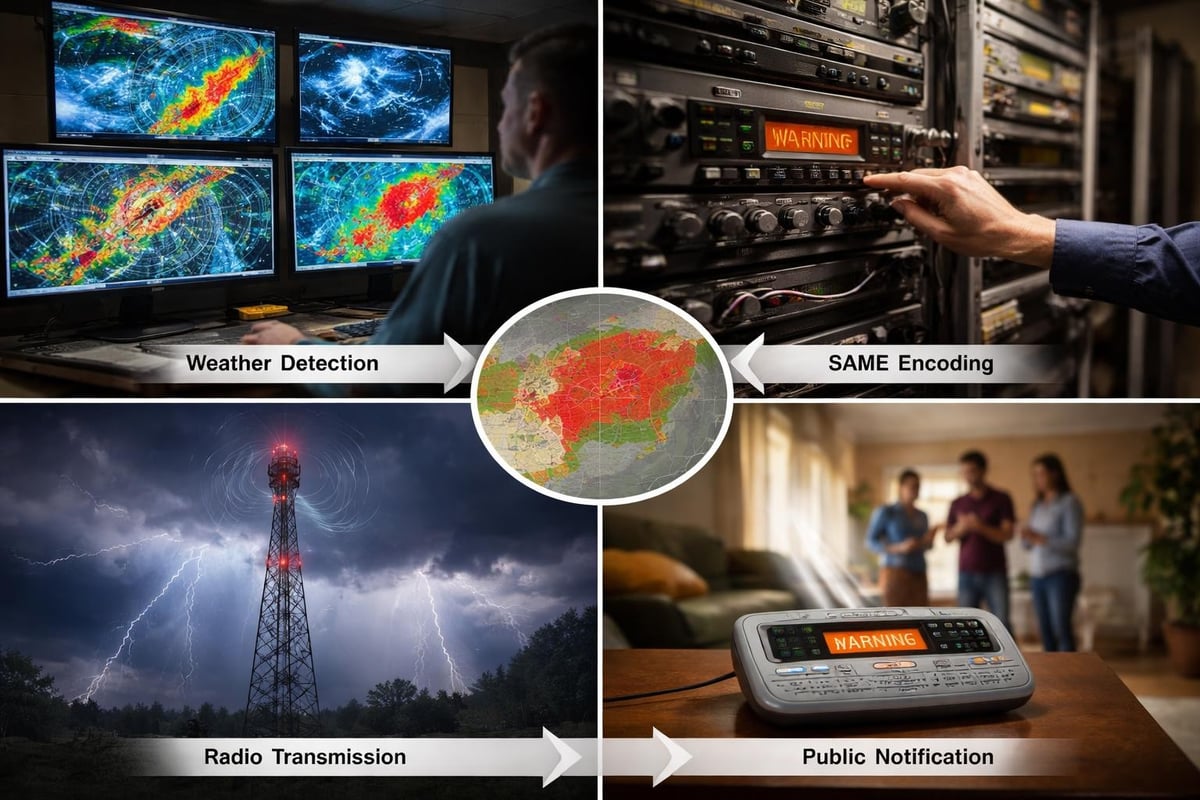Emergency alert distribution workflow