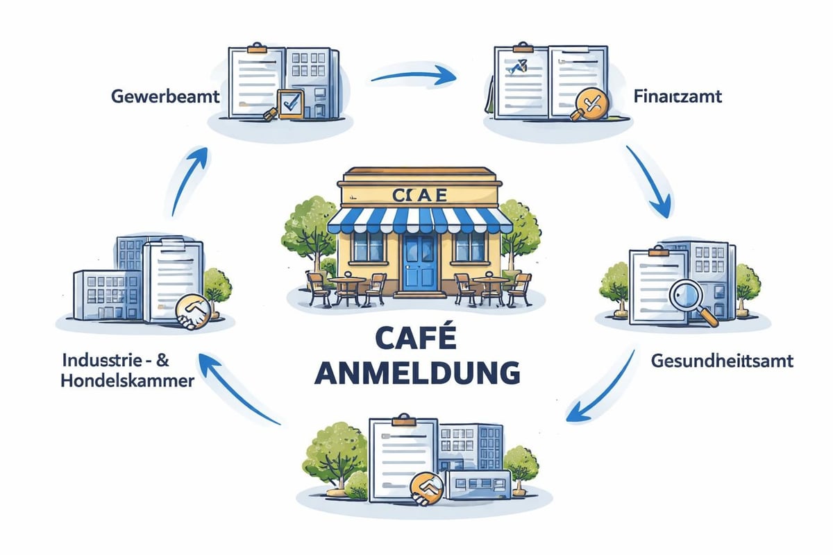 Gewerbeanmeldung Prozess Café