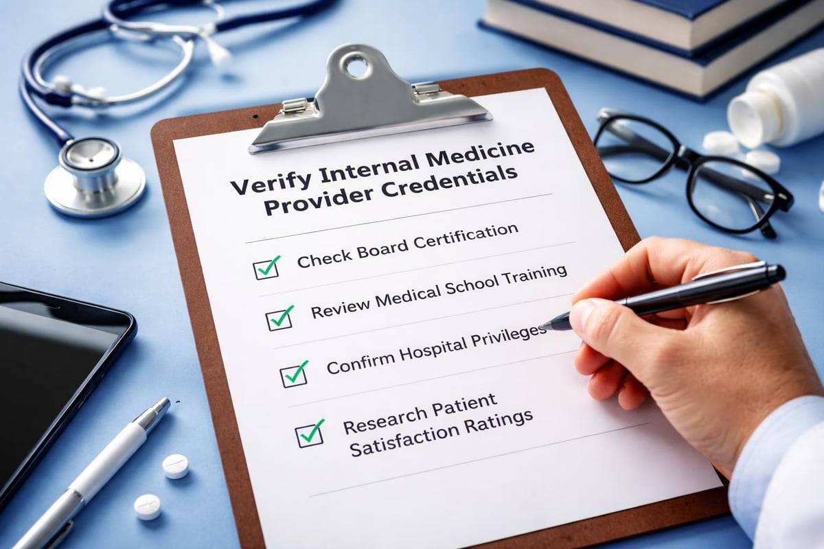 Physician credential verification