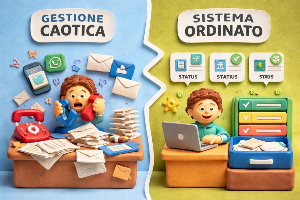 Flusso richieste sanitarie disorganizzato