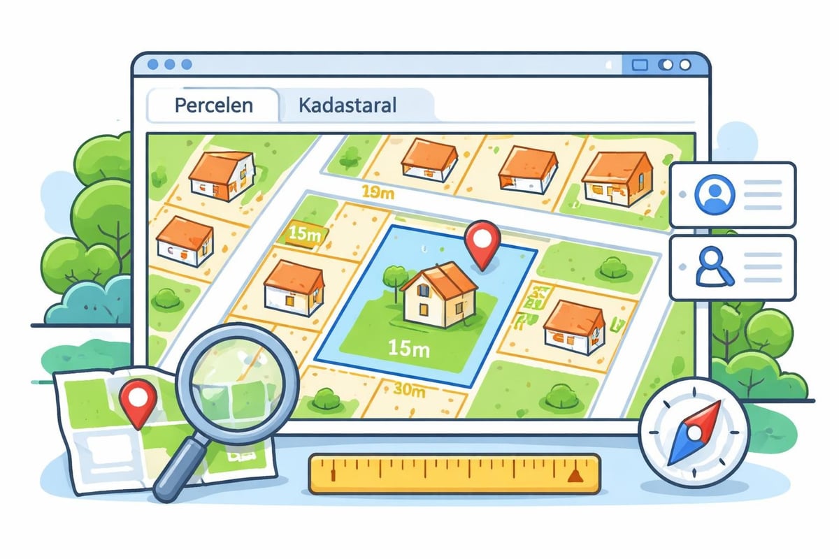 Digitale kadastrale kaart interface