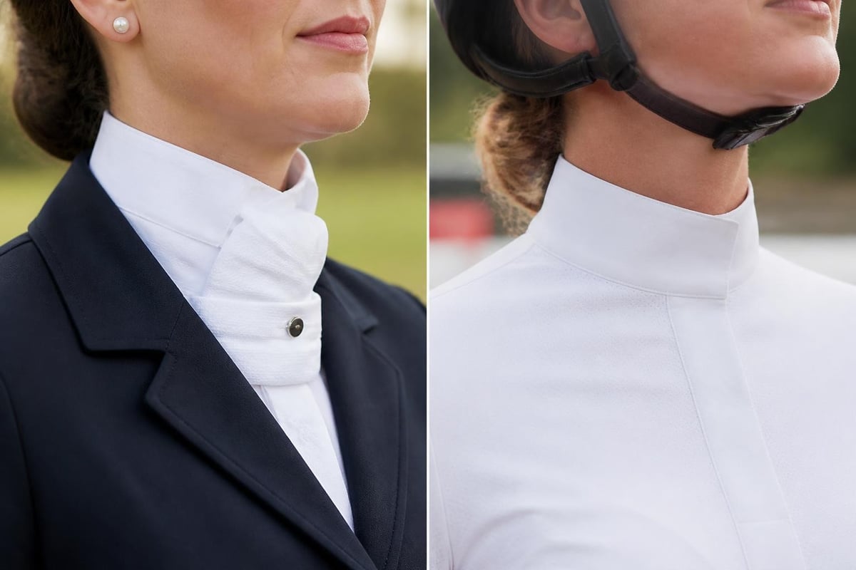 Dressage collar construction vs show jumping collar styles