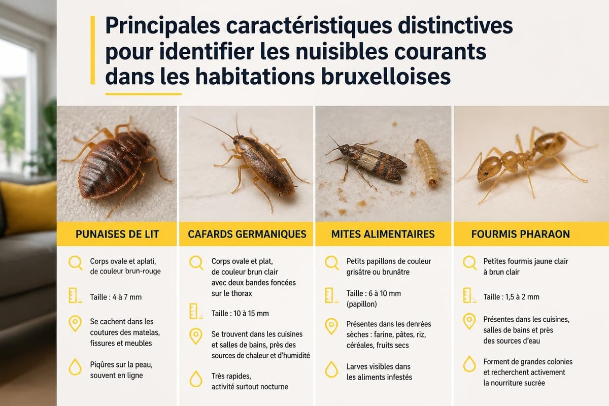 Identification des insectes domestiques communs