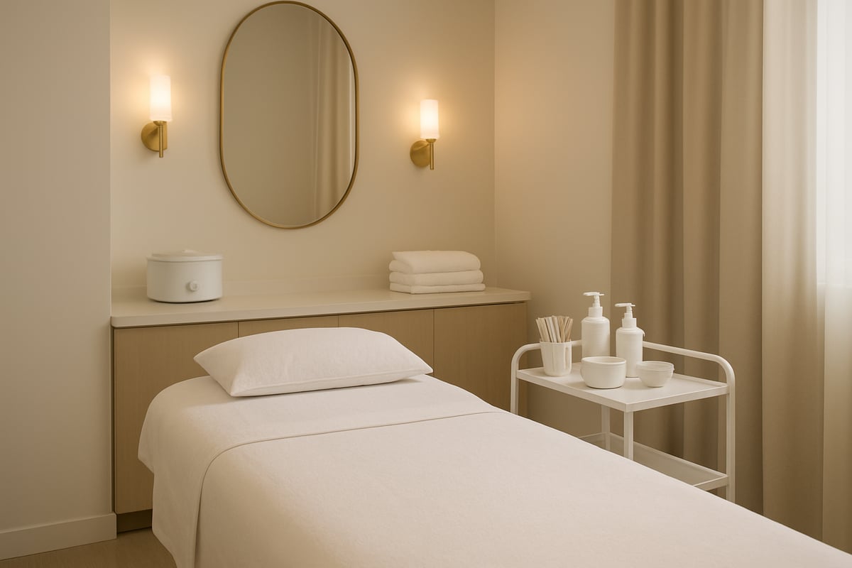Modern professional waxing salon environment for Hollywood waxing