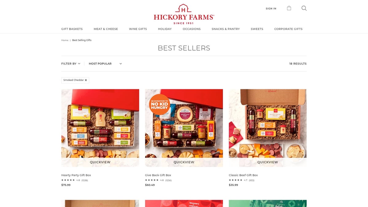 8 Best Food Baskets to Gift in 2025 - Hickory Farms: Classic Sweet & Savory Baskets