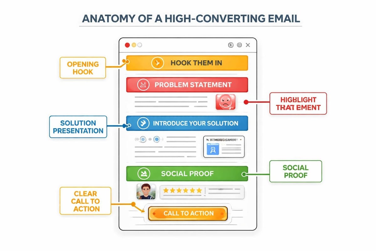 Email copy structure breakdown