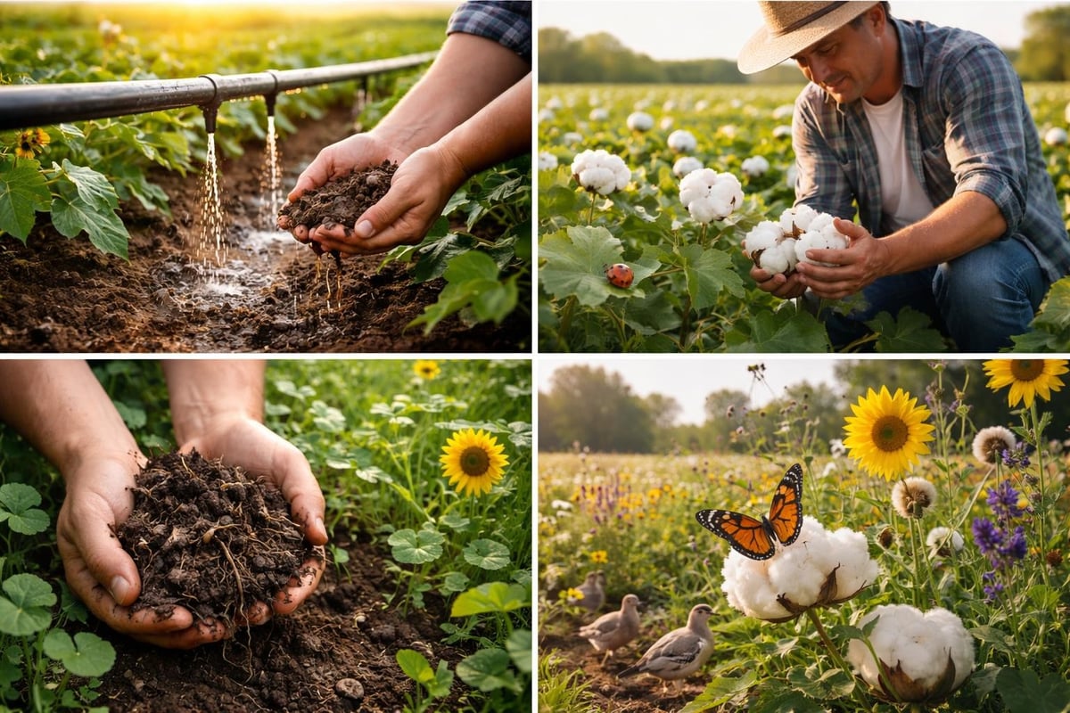 Organic cotton farming benefits