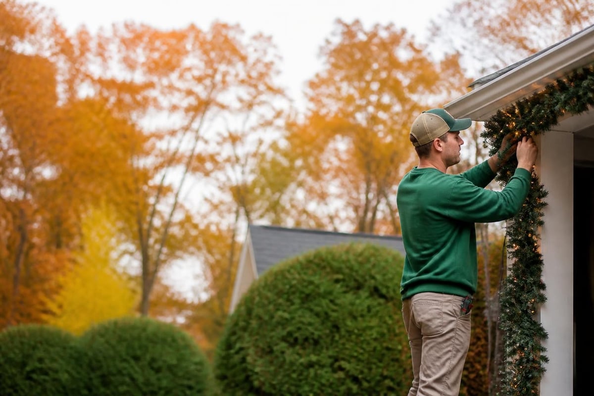 Christmas light installation booking timeline