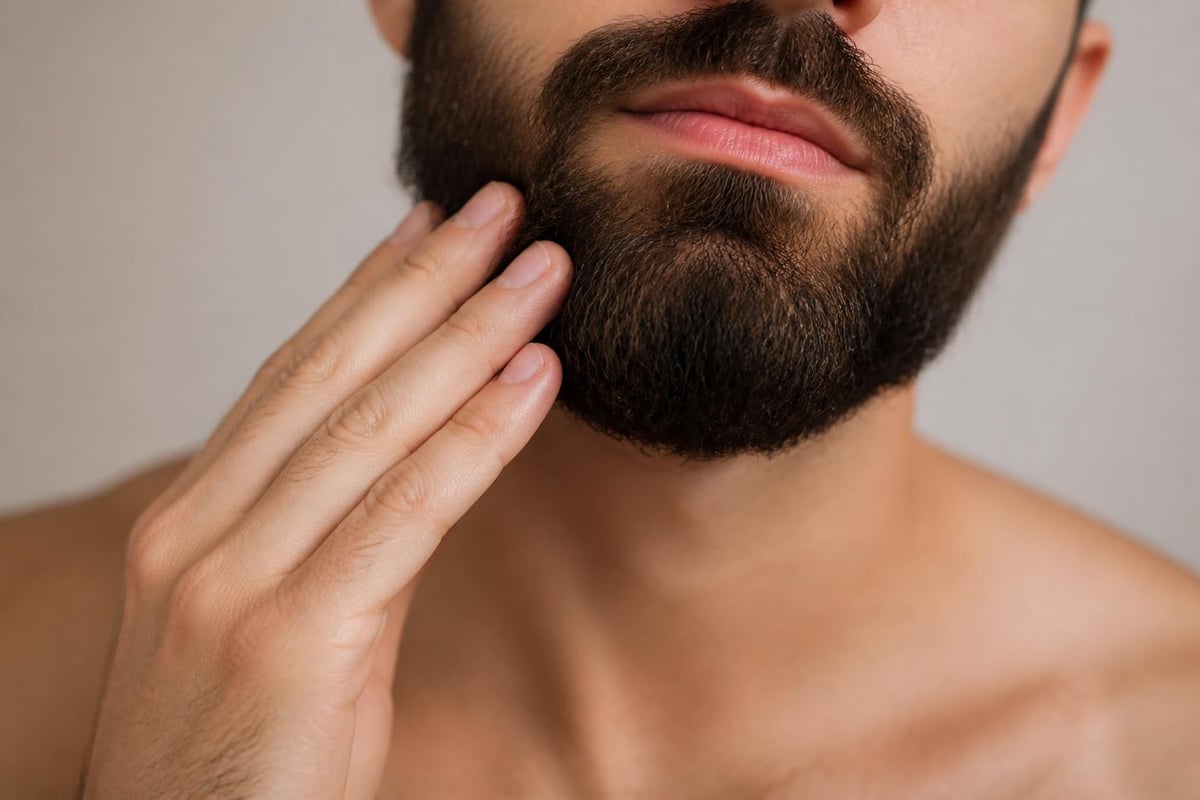 Fatty acid penetration in beard hair