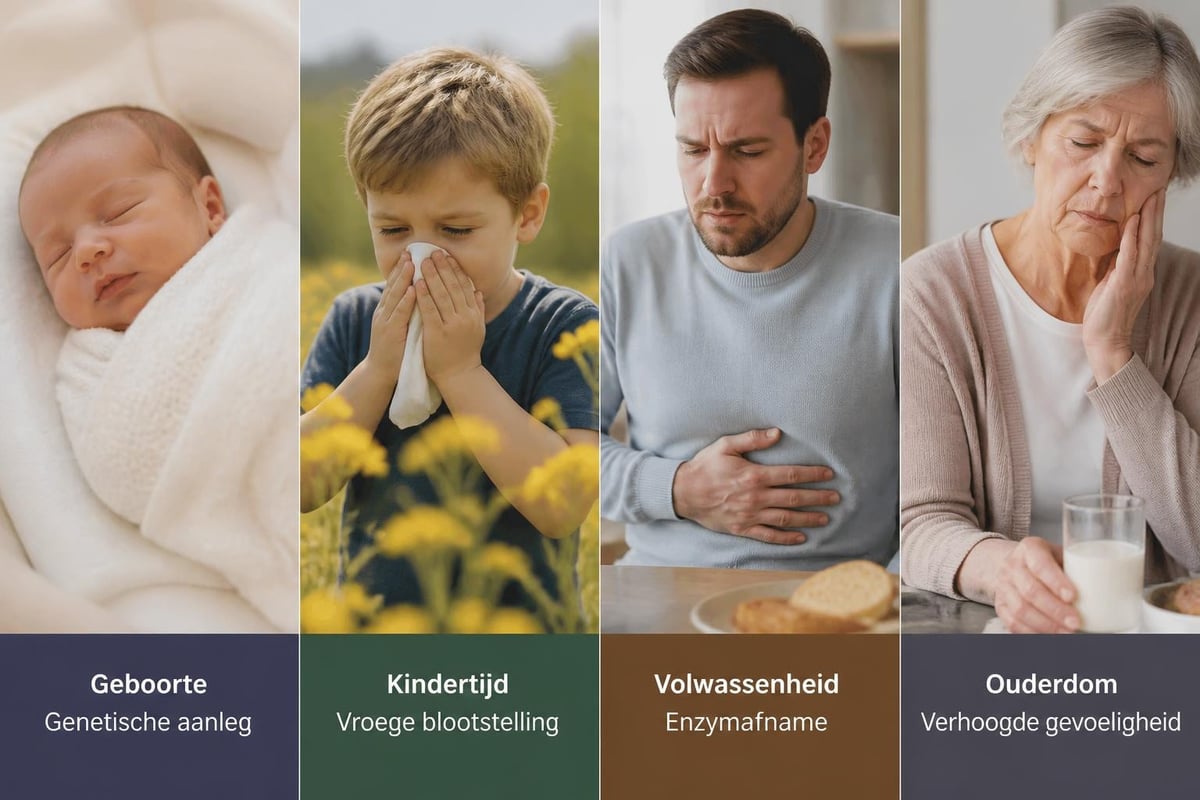 Ontwikkeling allergie en intolerantie door levensfasen