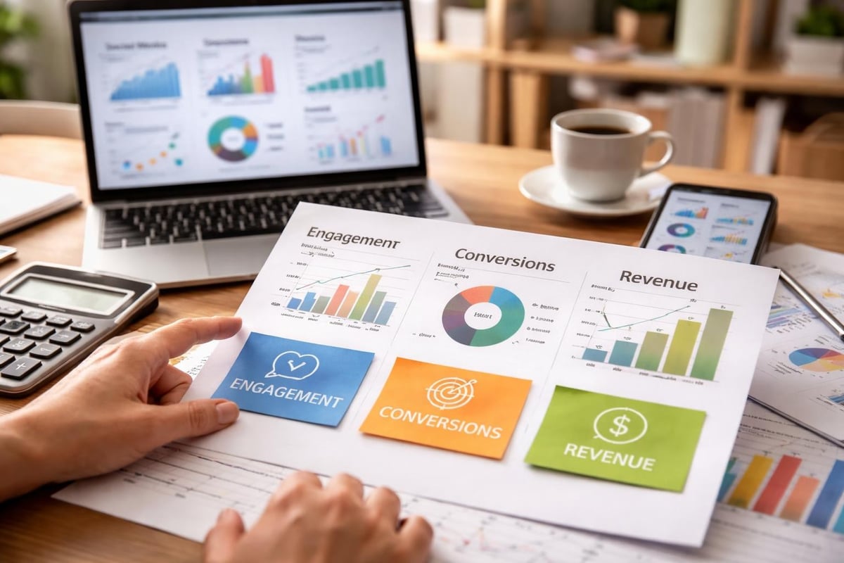 Social media metrics dashboard