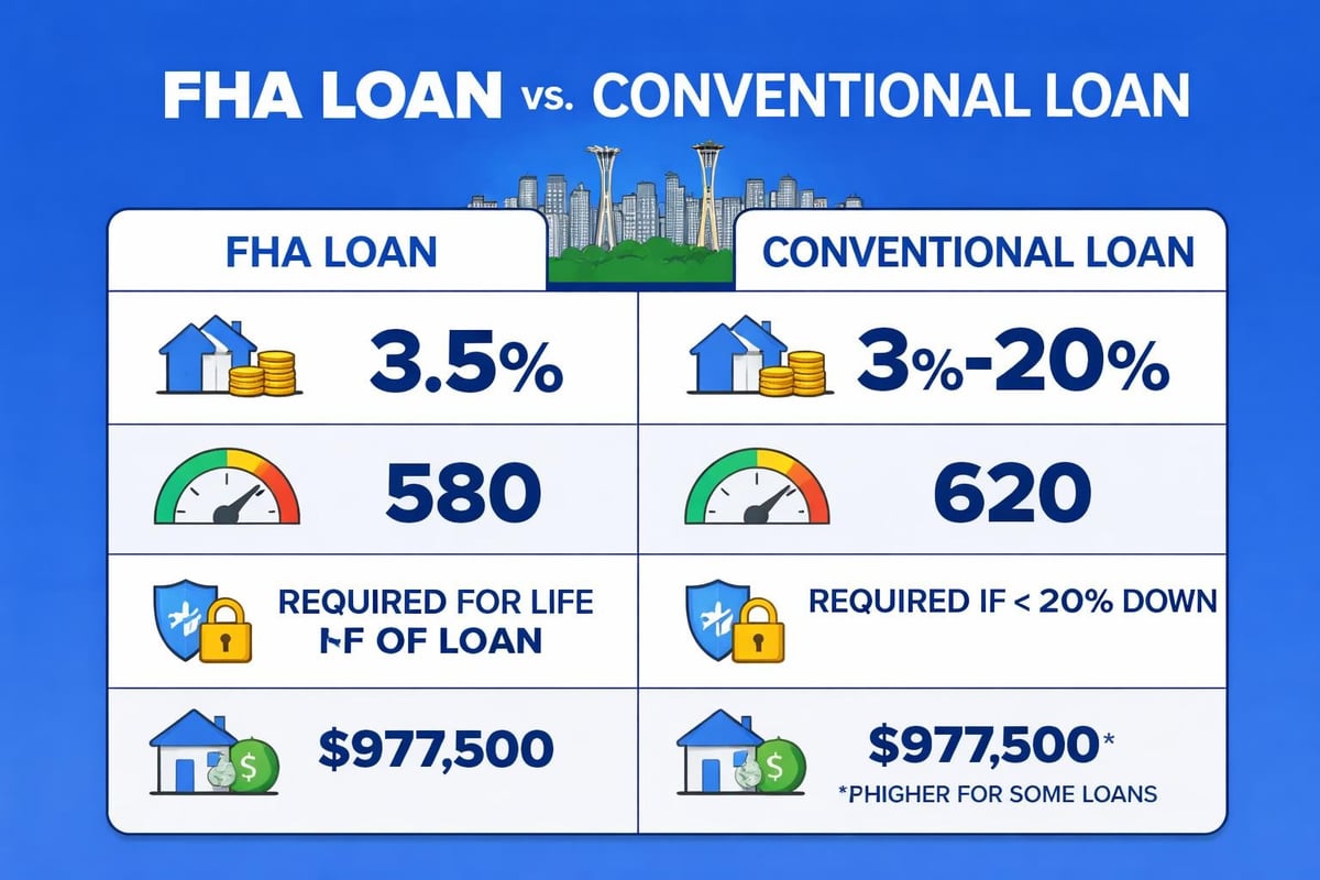 FHA versus conventional loan comparison