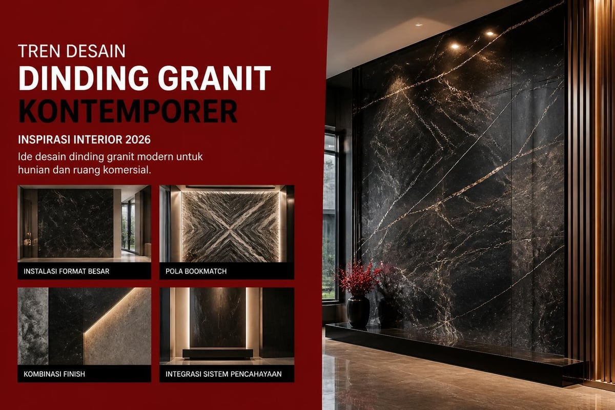 Tren desain granit modern