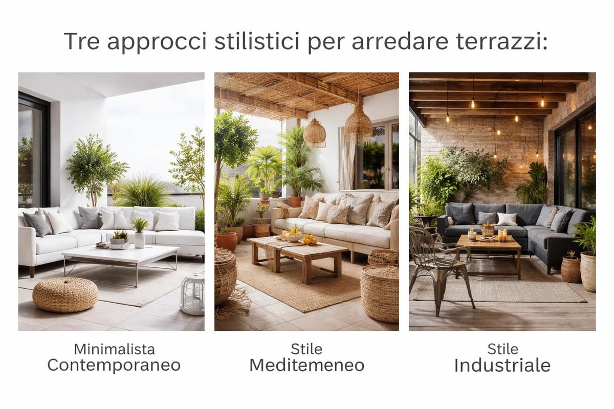 Stili arredo terrazzo