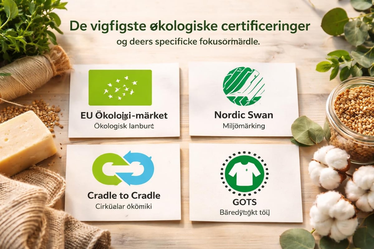 Certificeringer i &oslash;ko butikker