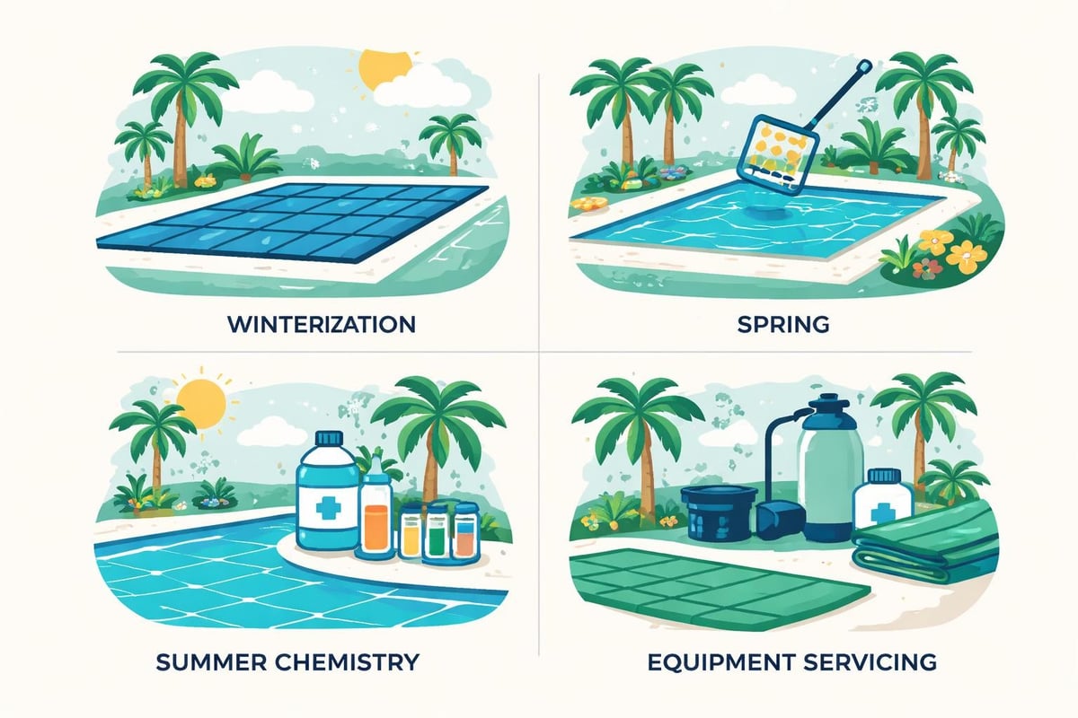 Pool maintenance schedule