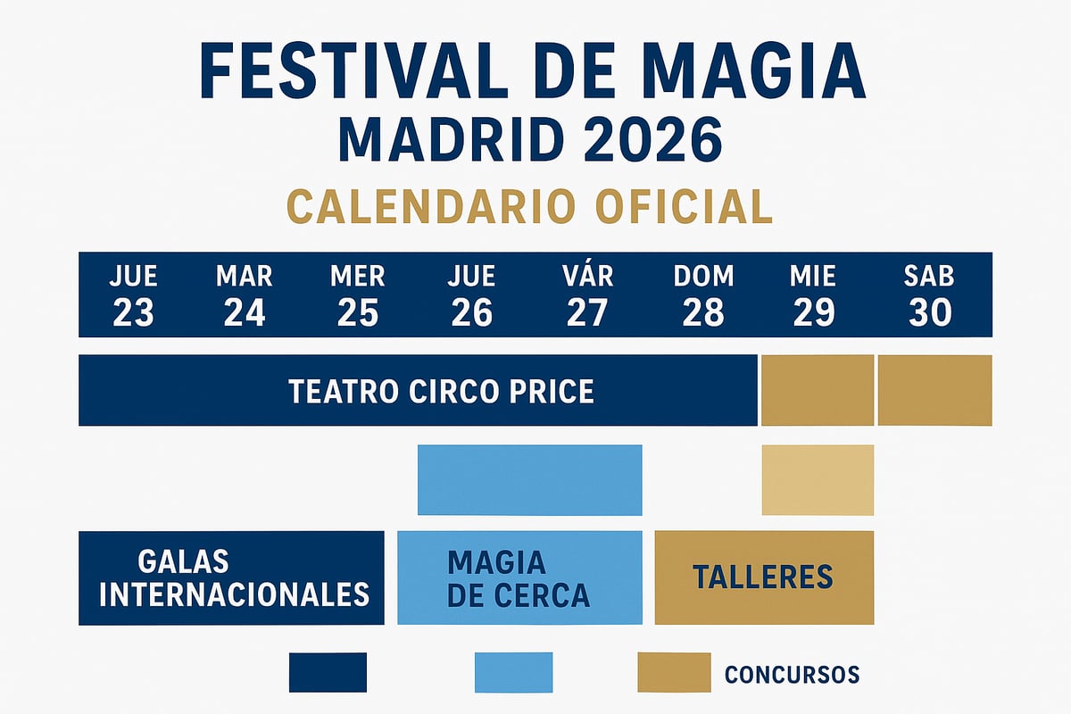 Programación Oficial 2026: Fechas, Galas y Espectáculos