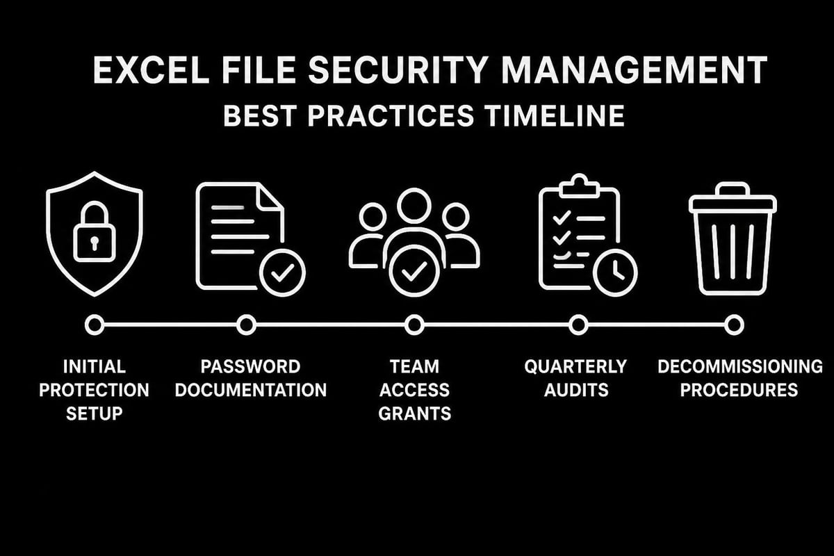 Excel security workflow timeline