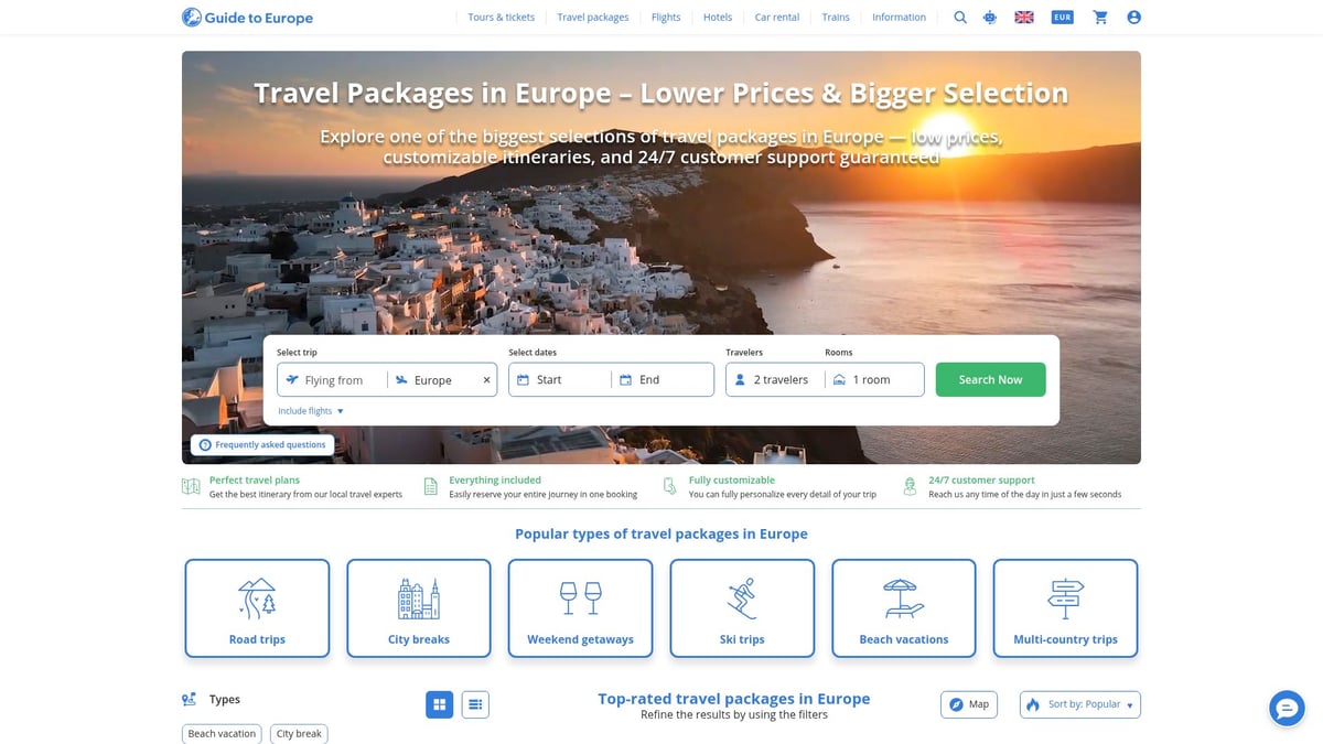 7 Best Vacation Packages to Europe for 2026 Travelers - Guide to Europe: Customizable Multi-Country Packages